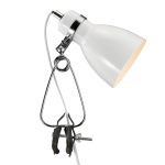 Nordlux Tischlampe Cyclone Clamp Metall Weiß | Geeignet für 1x E14
