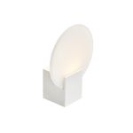 Nordlux Hester Wandleuchte Glas Weiß - 9.5W 900lm - 930 Warmweiß | IP44 - Höchste Farbwiedergabe - 3-Stufen Dimmbar