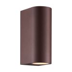 Nordlux Dion Wandleuchte Aluminium Rostig Up & Down | Geeignet für 2x GU10