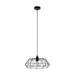 Eglo Pendelleuchte Carlton 2 Stahl Schwarz | IP20 - Geeignet für 1x E27 