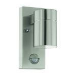 Eglo Wandleuchte Riga 5 Rostfreier Stahl 2W 250lm - 830 Warmweiß | IP44 - Bewegungssensor