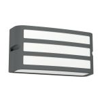 Eglo Wandleuchte Camarda Aluminium Anthrazit | IP54 - Geeignet für 1x E27