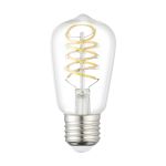 Eglo LED E27 Edison Klar Fadenlampe 7.3W 806lm - 827 Extra Warmweiß | Ersatz Für 60W