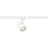 SLV Schienenstrahler Enola C 3-Phasen Aluminium Whit Runde 11W 1040lm 55D - 830 Warmweiß