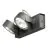 SLV Kalu Doppelt Wand und Deckenleuchte Aluminium Schwarz 31W 2000lm - 830 Warmweiß | Dimmbar 