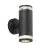 Nordlux Birk Wandleuchte Aluminium Schwarz | IP44 - Geeignet für 2x GU10