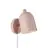 Nordlux Gaston Wandleuchte Metall und Holz Rosa | Geeignet für E27