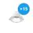 Mehrfachpackung 15x Noxion LED Downlight Apollo 9W 1100lm 60D - 840 Kaltweiß | 145mm - UGR 