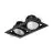 Philips Led-Spot Greenspace Accent Gridlight Aluminium Schwarz 62W 4000lm 120D - 830 Warmweiß | 154mm - IP20 - Interact Dimmbar