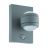 Eglo Wandleuchte Sesimba 1 Stahl Silber 3W 330lm - 830 Warmweiß | IP44 - Bewegungs- und Lichtsensor