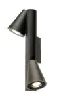 SLV T-Röhre Aluminium Schwarz | Geeignet für 2x GU10