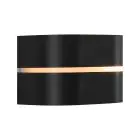 Nordlux Sibelis Wandleuchte Aluminium Schwarz | IP44 - Geeignet für E27