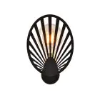 Emibig Wandleuchte Playa Stahl Schwarz | Geeignet für 1x E27 - Max 15W