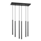 Emibig Pendelleuchte Selter Stahl Schwarz | Geeignet für 6x G9 - Max 8W