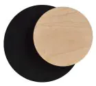 Emibig Wandleuchte Kreis Stahl Schwarz | Geeignet für 1x G9 - Max 8W