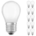 Mehrfachpackung 10x Osram CLASSIC LED E27 Birne Fadenlampe Matt 2.8W 250lm - 827 Extra Warmweiß | Dimmbar - Ersatz Für 25W