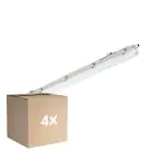 Mehrfachpackung 4x Philips LED Feuchtraumleuchte Ledinaire WT065C 23/42W 2900/4800lm - 840 Kaltweiß | 120cm