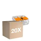 Mehrfachpackung 20x Wago 221-413 Verbinder Compact | 3 Draht Verbindung - Verbindungsklemme