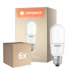 Mehrfachpackung 6x Osram LED Superstar E27 Linear Matt 11W 1050lm - 940 Kaltweiß | Höchste Farbwiedergabe - Dimmbar - Ersatz Für 75W