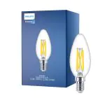 Philips MASTER LED E14 Kerze Fadenlampe Klar 3.4W 470lm - 922-927 Dim To Warm | Höchste Farbwiedergabe - Dimmbar - Ersatz Für 40W