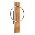 Eglo Wandleuchte Boyal Holz Schwarz, Rostig 12W 1700lm - 830 Warmweiß
