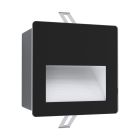 Eglo Wandleuchte Aracena Aluminium Schwarz 3W 500lm - 840 Kaltweiß